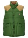 Moncler Grenoble Veny Nylon Quilted Down Vest In Medium Green