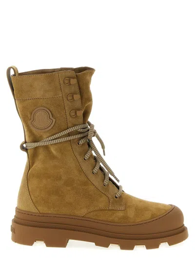 Moncler 'vera High' Combat Boots In Green