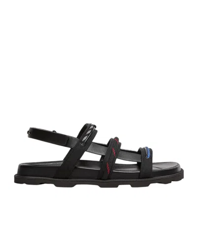 Moncler Vera Isla Leather Sandals In Multi