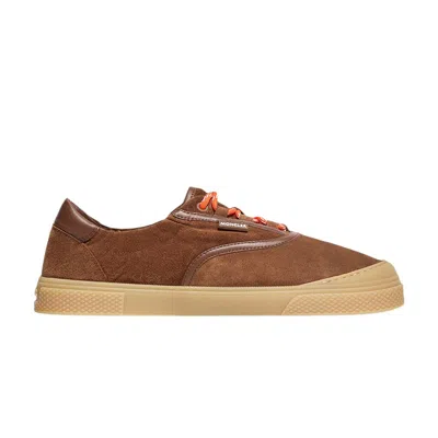 Pre-owned Moncler Vera Leisure Low Top Sneaker 'dark Beige' | Tan | Men's Size 41.5 In Brown