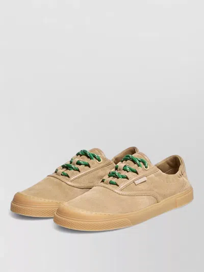 Moncler Vera Leisure Sneakers Suede Upper Laces In Brown