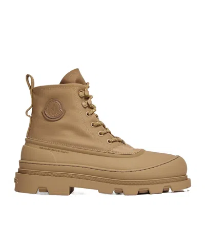 Moncler Vera Sheal Rubber-trimmed Nylon Ankle Boots In Neutral