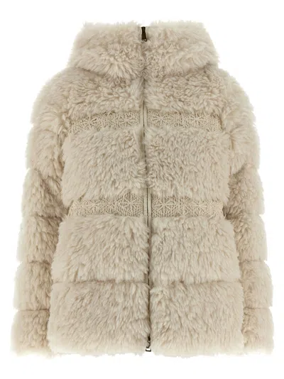 MONCLER VERIE PUFFER JACKETS WHITE