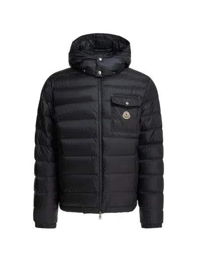 Moncler Verith Hooded Down Jacket In Blue