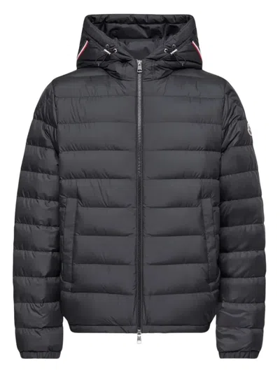 Moncler Vermeille Hooded Short Down Jacket In Black