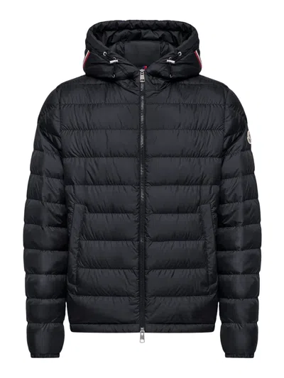 Moncler Vermeille Short Down Jacket With Hood In Black