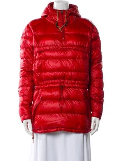 Pre-owned Moncler Verneuil Nylon Jacket In Red