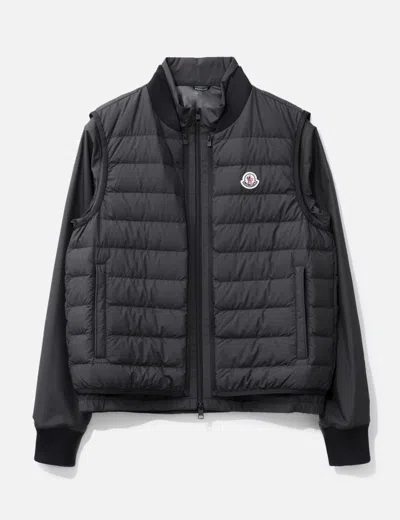 Moncler Verney 3-in-1 Short Down Jacket In Black