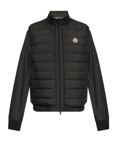 MONCLER MONCLER LOGO PATCH DOWN JACKET