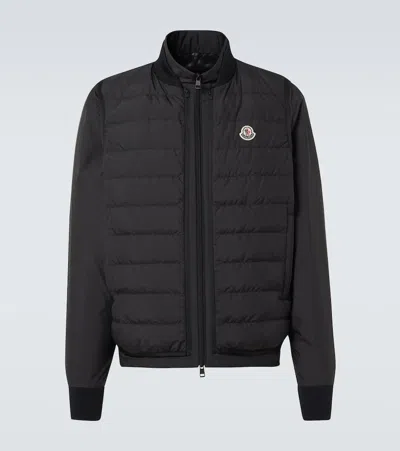 Moncler Verney Convertible Down Jacket In Black