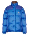Moncler Verone Reversable Down Coat In Blue