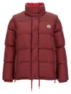 Moncler Verone Reversible Short Down Jacket In Red