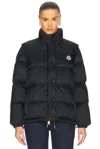 Moncler Verone Convertible Down Puffer Jacket In Black