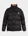 Moncler Verone Convertible Down Puffer Jacket In Black