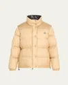 Moncler Verone 1 Stand-collar Puffer Jacket In Khaki