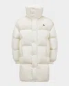 Moncler Verone 2 Snap-front Puffer Jacket In Natural
