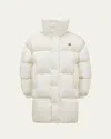Moncler Verone 2 Snap-front Puffer Jacket In Natural