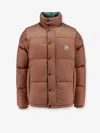 Moncler "verone 1" Reversible Crop Down Jacket In Brown