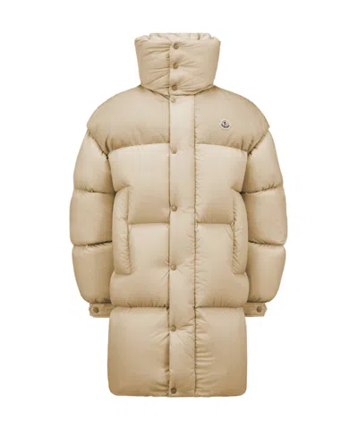 Moncler Verone Down Coat In Nude