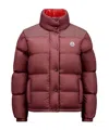 Moncler Verone Reversible Short Down Jacket In Red
