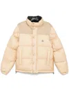 Moncler Reversible Convertible Canvas-trimmed Quilted Shell Down Jacket In Neutrals