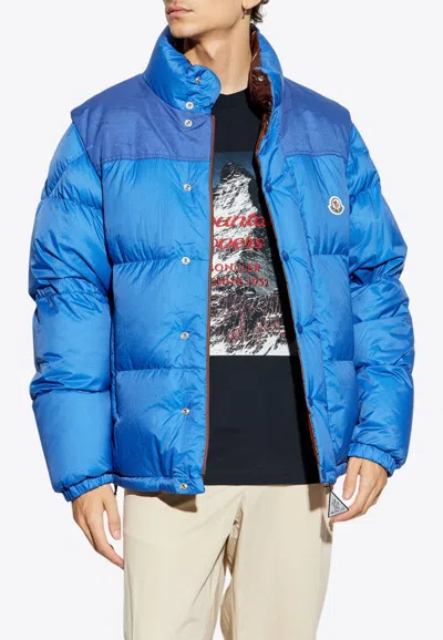 Moncler Verone Reversible Short Down Jacket In Multi