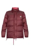 Moncler Verone Reversible Short Down Jacket, Women, Red, Size: 3 In Multi