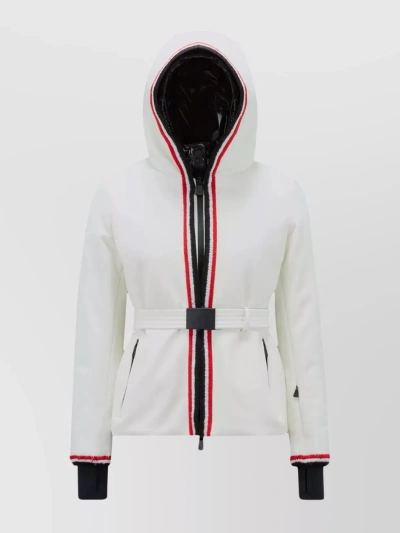Moncler Versatile Quilted Rider's Coat In White