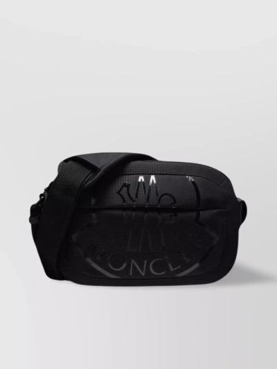 Moncler Versatile Textured Crossbody Bag In Black