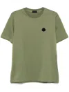 Moncler Logo Motif T-shirt In Green