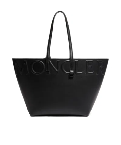 Moncler Very Small Shopper Bag In Black