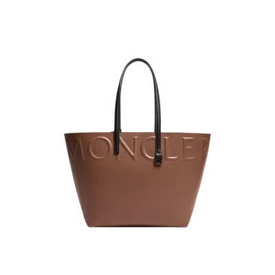 Moncler Very Small Tote Bag, Women, Brown, Size: One Size