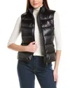 Moncler Grenoble Padded Zip Up Jersey Gilet In Black