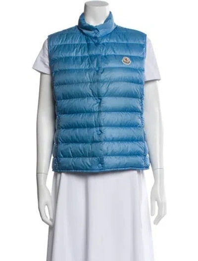 Pre-owned Moncler Vest In Blue