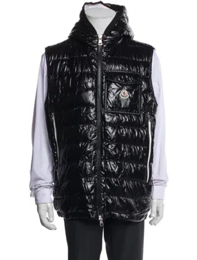 Pre-owned Moncler Vest In Blue