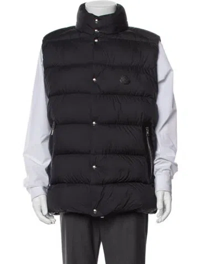 Pre-owned Moncler Vest In Blue