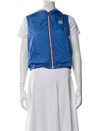 Pre-owned Moncler Vest In Blue