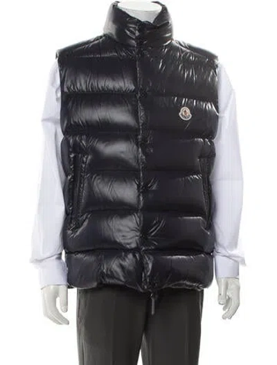 Pre-owned Moncler Vest In Blue