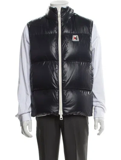 Pre-owned Moncler Vest In Blue