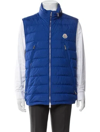 Pre-owned Moncler Vest In Blue