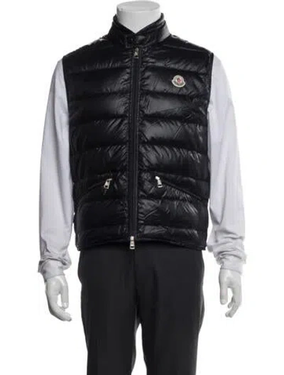 Pre-owned Moncler Vest In Blue