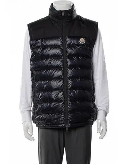Pre-owned Moncler Vest In Blue