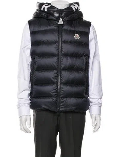 Pre-owned Moncler Vest In Blue