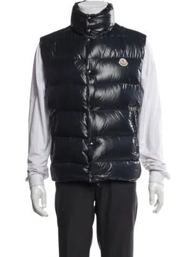 Pre-owned Moncler Vest In Blue
