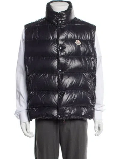 Pre-owned Moncler Vest In Blue