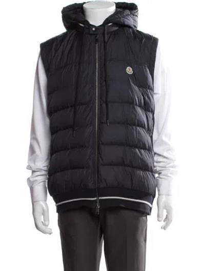 Pre-owned Moncler Vest In Blue