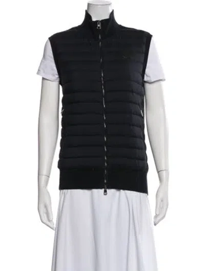 Pre-owned Moncler Vest In Blue