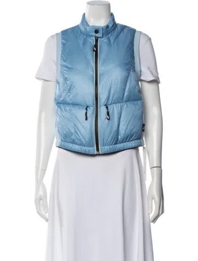 Pre-owned Moncler Vest In Blue
