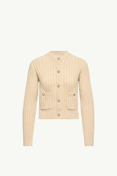 Moncler Vest In Cream