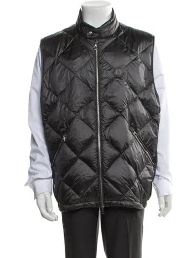 Pre-owned Moncler Vest In Gray